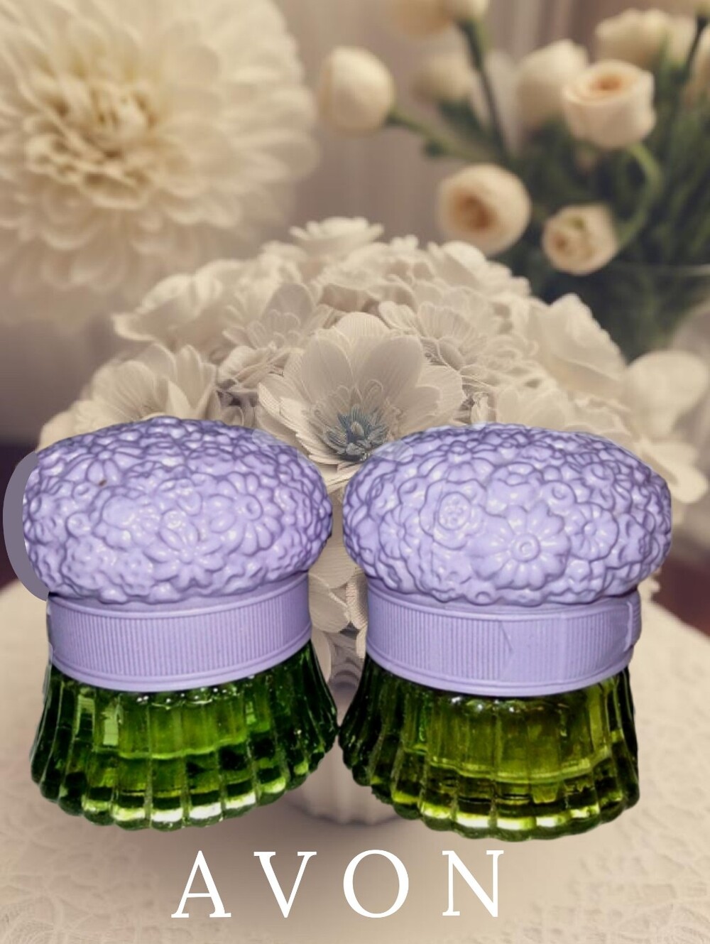 Avon Field of Flower Empty Sachet Jars